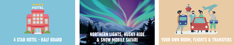 FINLAND - NORTHERN LIGHTS - SINGLES HOLIDAYS